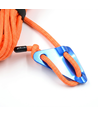 5m oransje tau med RGB-lys - Med karabinkrok, maks. 80kg belastning