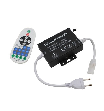 230V WiFi Smart Home dimmer - Inkl. endestykke, til 230V (Slim COB), minnefunksjon, maks 50 m