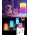RGBIC+CCT LED bord/nattlampe - Hvit, touch-styring, IP20 innendørs