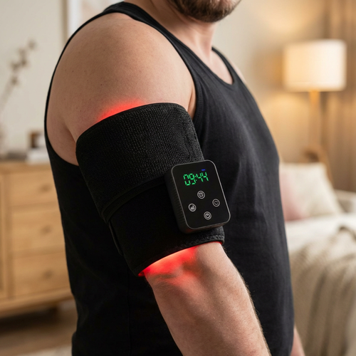 Lysterapi-belte til nakke, korsrygg mm. - Infrarød, 10W, med batteri