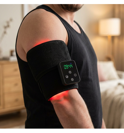 Lysterapi-belte til nakke, korsrygg mm. - Infrarød, 10W, med batteri