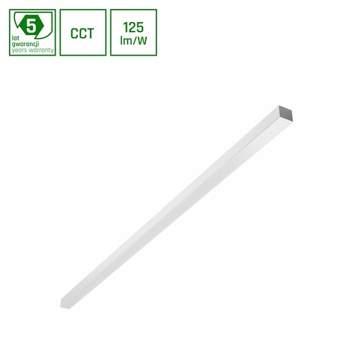 150cm 30W/40W/50W ALLDAY BASIC LED taklampe - 3CCT, 115°, hvit