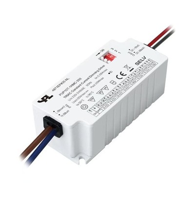 10W / 120-350mA dimbar LED-driver - 9-42V, Triac, konstant strøm