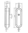 Hvit ledningslysdimmer for LED, 0-50W - Bakkant-dimming