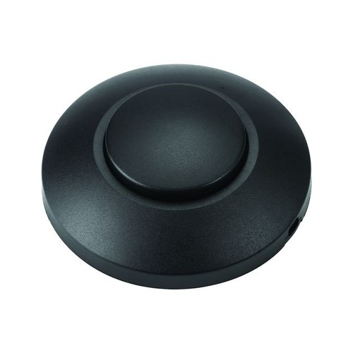 Gulvlysdemper til LED, 0-100W - Push-dimmer, bakkantdimmer, sort