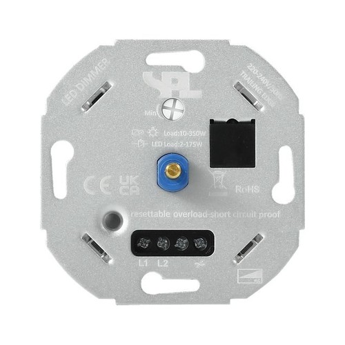 LED-dimmer 2-175W - Faseavsnitt/Faseanrykk, for LED og halogen