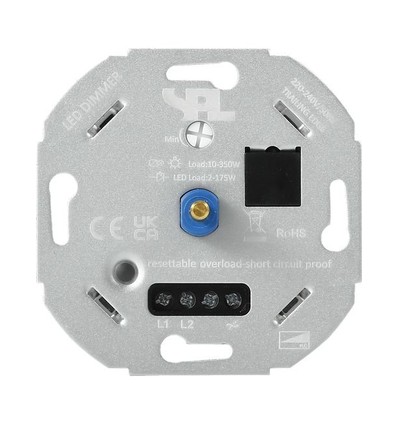 LED-dimmer 2-175W - Faseavsnitt/Faseanrykk, for LED og halogen