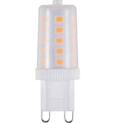 G9 3W LED-pære - 320lm, matt glass, 2700K