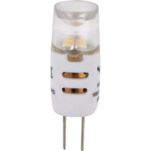 G4 1W LED-pære, 12V - 100lm, dimbar, klart glass, 2700K