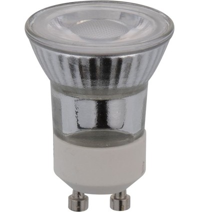 Mini GU10 MR11 3W dimbar LED-pære - 200lm, 40°, glass, varmhvit