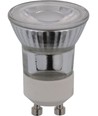 Mini GU10 MR11 3W dimbar LED-pære - 200lm, 40°, glass, varmhvit