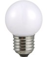E27 2W LED kronepære - G45, 100lm, opalt glass, 3000K