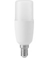 E14 7W LED rørpære, 10,8cm, 95-265V - 810lm, opalt glass