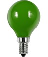 E14 1W LED kronepære - G45, Grønn, Party Colour Premium