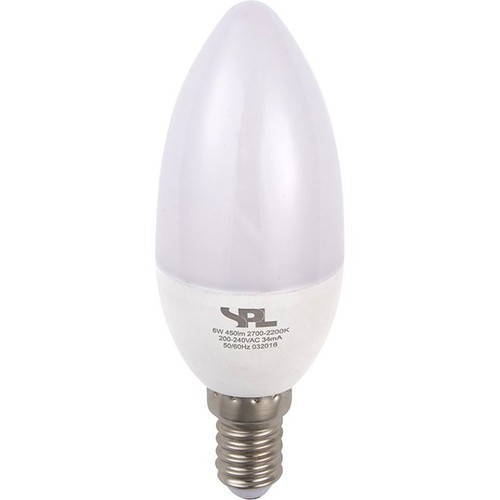 E14 4W dimbar LED kronepære - DimToWarm, 2000-2700K, C37, opalt glass