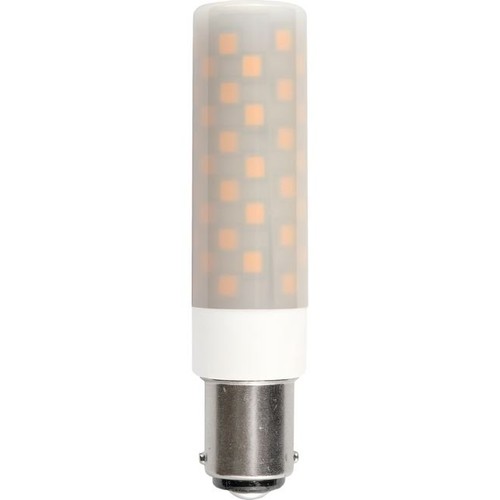 8cm / 6W dimbar BA15d LED-pære - 660lm, opalglass, 3000K