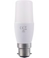 B22d 8W LED-pære - 11,8cm, 95-265V, opalt glass, 810lm, 3000K