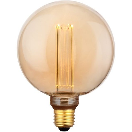E27 3,5W dimbar LED vintagepære - G125, 1800K, gullglass, 120lm