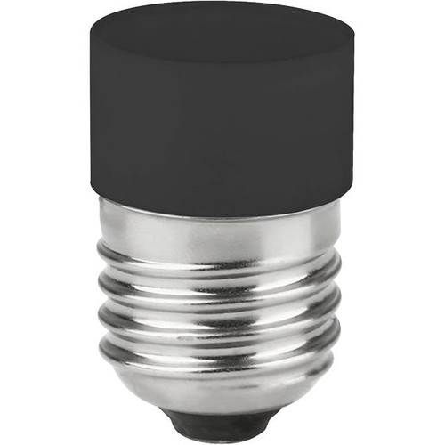 E27 3,4W dimbar LED rørpære - 4,5cm, 2700K, sort, No Side Glow