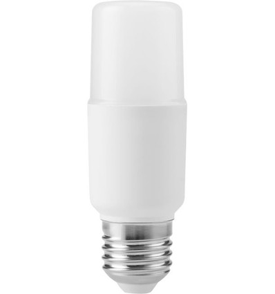 E27 7W LED Stick-pære, 95-265V - 810lm, 10,8cm, opalt glass