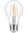 E27 4W dimbar LED filamentpære - A60, 2200K, klar, 380lm