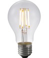 E27 4W dimbar LED filamentpære - A60, 2200K, klar, 380lm