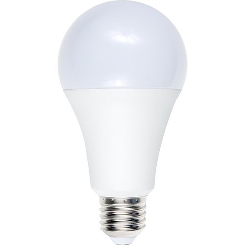 E27 12W LED-pære, 12-60V - A70, 1100lm, opalt glass, 3000K, AC/DC