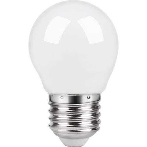 E27 2,8W dimbar LED kronepære - G45, filament, matt glass, 2700K