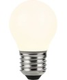 E27 5W DimToWarm LED kronepære - 420lm, G45, filament, opalt glass, dimbar