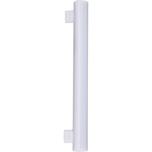 5W S14s LED-rør - 2700K, Opal, 470lm, T30 linjelampe