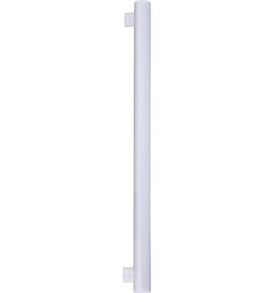 8W S14s LED-rør, 4000K - 880lm, T30, Opalglass