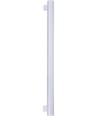 8W S14s LED-rør, 4000K - 880lm, T30, Opalglass