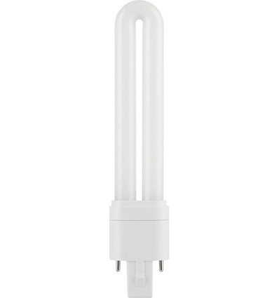 15,9cm / 5W G23 LED-pære - 620lm, Direkte/Ballast-kompatibel, opalglass