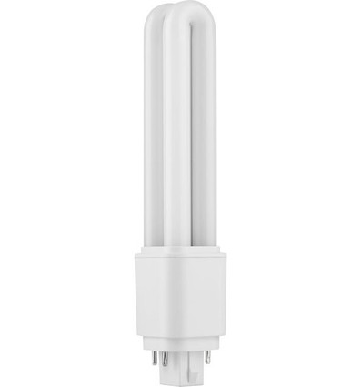 16,8cm / 9W G24q LED-pære - 1360lm, 4000K, opalt glass, 4-pin
