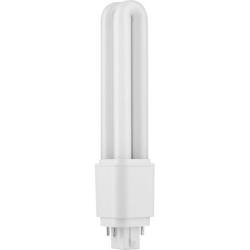 16,8cm / 9W G24q LED-pære - 1360lm, 4-pin, glass, opal, 6500K