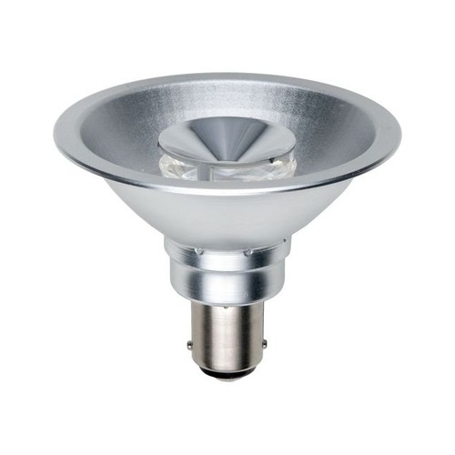 BA15d AR70 9W LED-pære, 12V - 450lm, 24°, dimbar, varmhvit