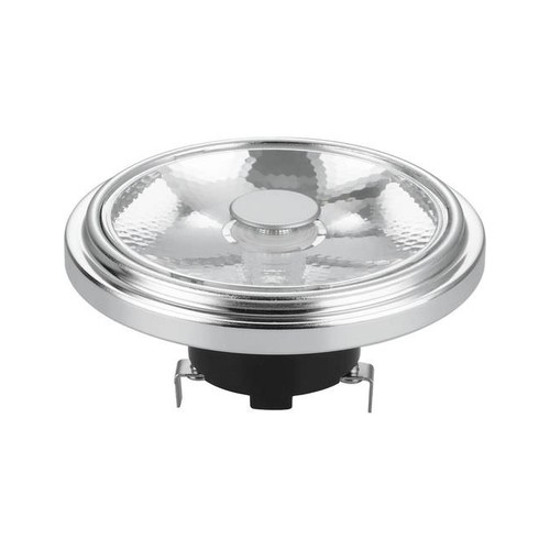 G53 AR111 12W LED-pære, 12V - 10°, dimbar, 2700K, grå, AC/DC