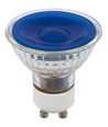 GU10 5W dimbar LED-pære - Blå, 38°, glass, 25lm