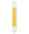 R7S 118mm / 9W dimbar LED-pære - 900lm, COB, 2700K, klart glass