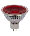 GU5.3 5W LED-pære, 12V - MR16, 38°, rød, glass