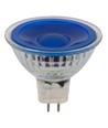 GU5.3 5W LED-pære, 12V - MR16, Blå, 38 grader, glass