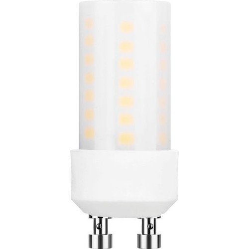 GU10 4W LED rørpære, 5,2cm - Dimbar, matt glass, 2700K
