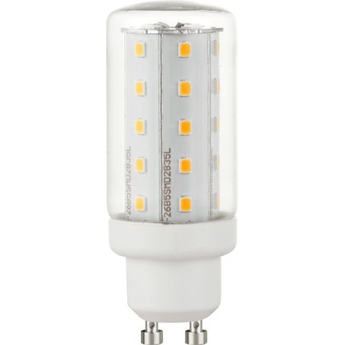 GU10 4W LED rørpære i glass, 8cm - 450lm, 2700K