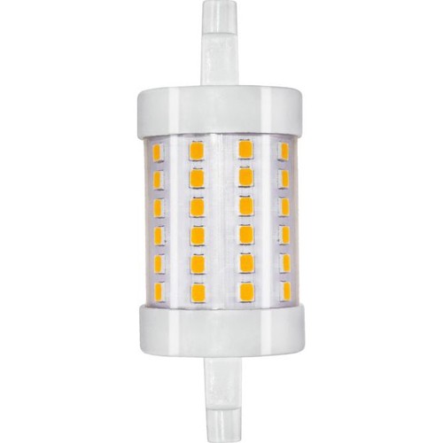 R7S 118mm / 8W dimbar LED-pære - 950lm, 3000K, klart glass