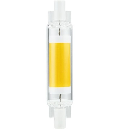 R7S 78mm / 4W dimbar LED-pære - 450lm, COB, 2700K, klart glass