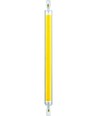 R7S 189mm / 17W LED-pære - 1700lm, COB, klart glass, varmhvit