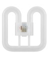 8W GR10q LED-pære - 2D Sommerfuglrør, 4-pin, 960lm, glass, 3500K
