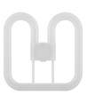 14W 2D LED-pære - GR8 sokkel, 2-pin, 1680lm, opal, Direkte/Ballast-kompatibel
