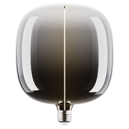 E27 4,8W dimbar LED-pære - Big Flex Magnetic, 1800K, Smoke glass, 100lm