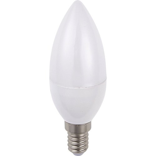E14 3W LED kronelys - C37, opalt glass, 3000K, 270lm